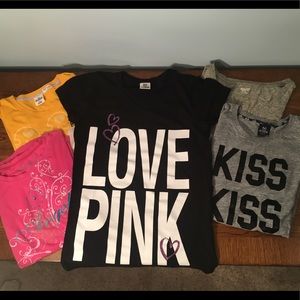 Victoria’s Secret and Mossimo pajama shirts.